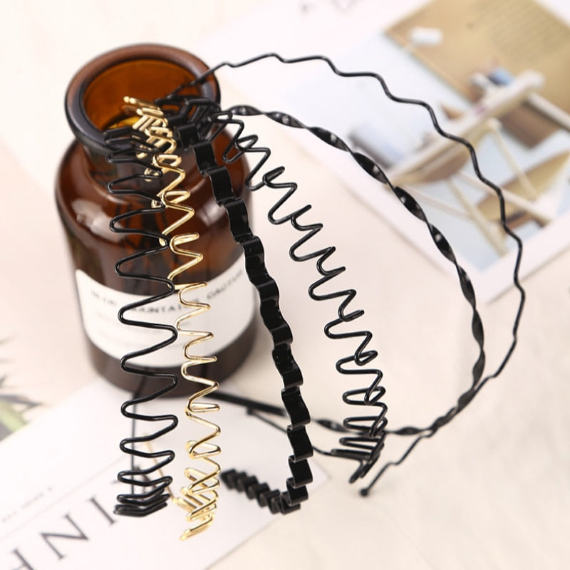 Wave Shape Black Hair Clips