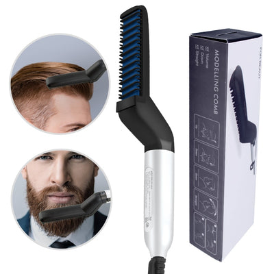 Multifunctional Hair Comb Brush Beard Straightener
