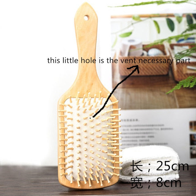 Wood Comb Hairbrush