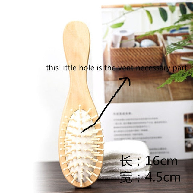 Wood Comb Hairbrush
