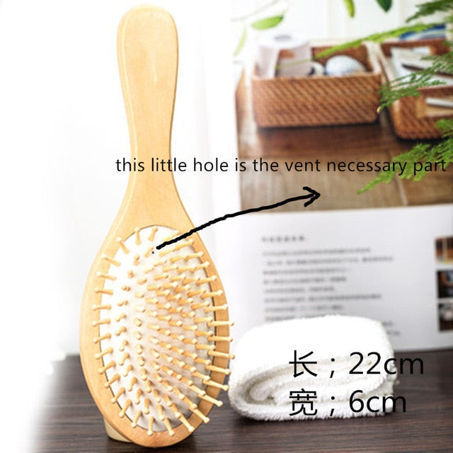 Wood Comb Hairbrush