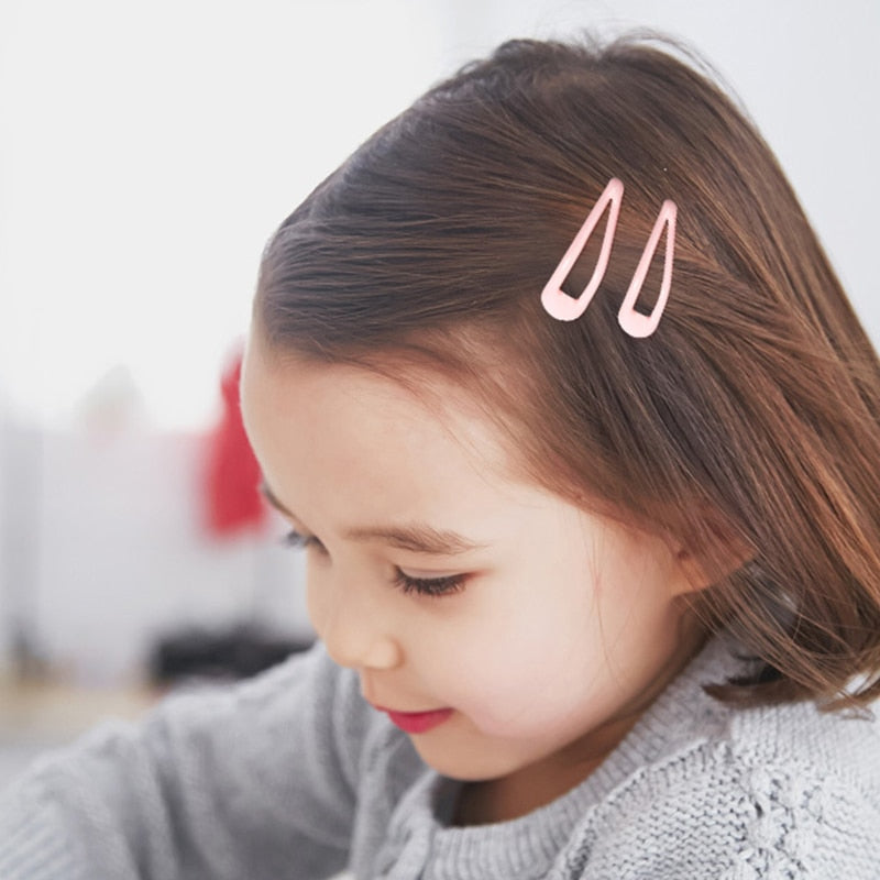 Snap Metal Barrettes Hair Clips