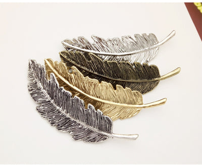 Metal Leaf Hair Clip