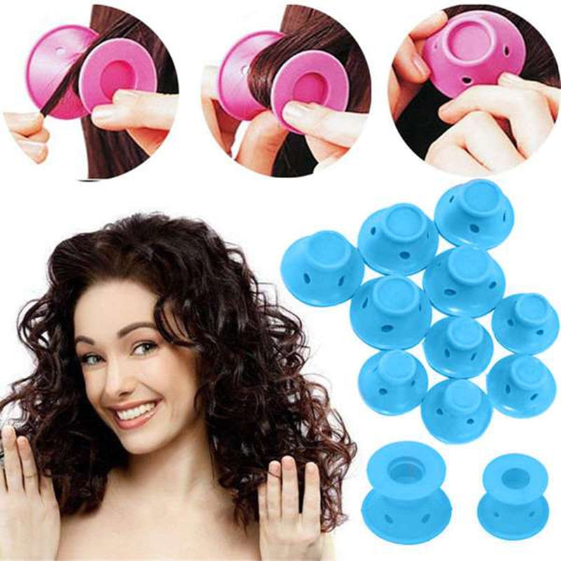 Soft Rubber Hair Care Rollers