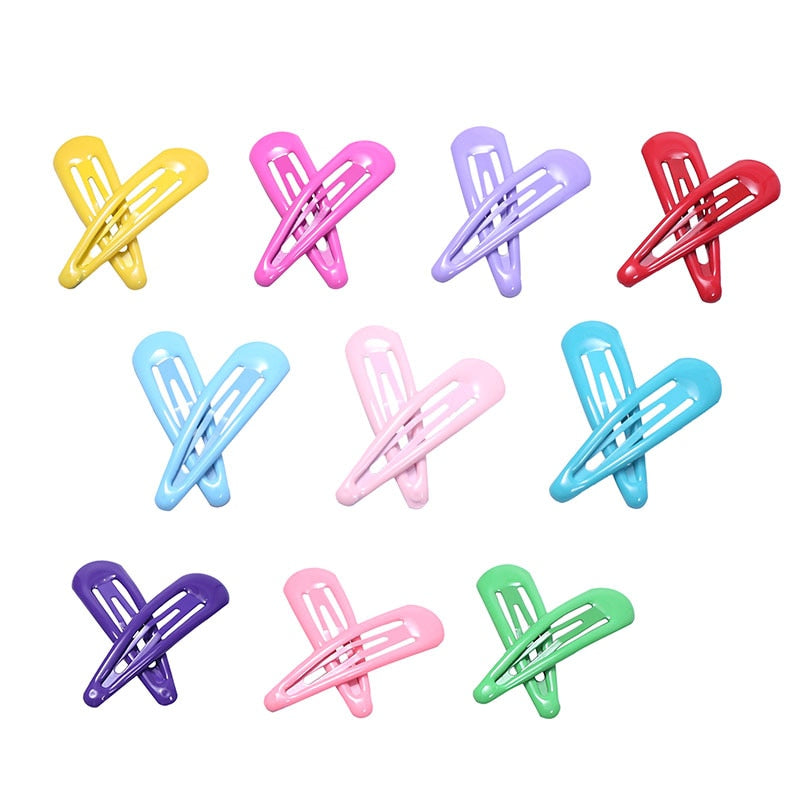 Snap Metal Barrettes Hair Clips