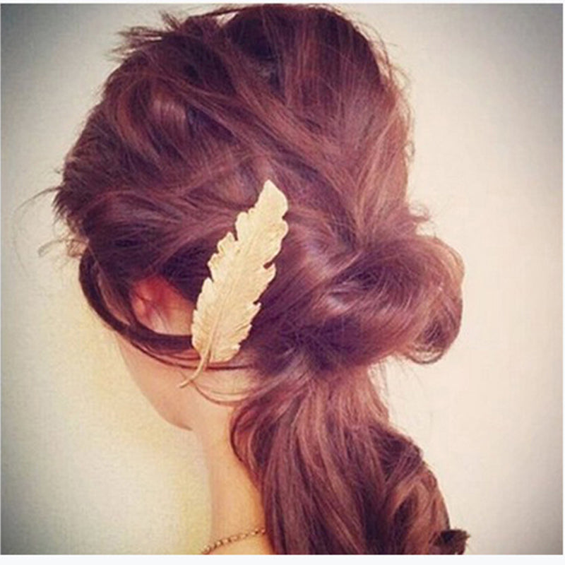 Metal Leaf Hair Clip