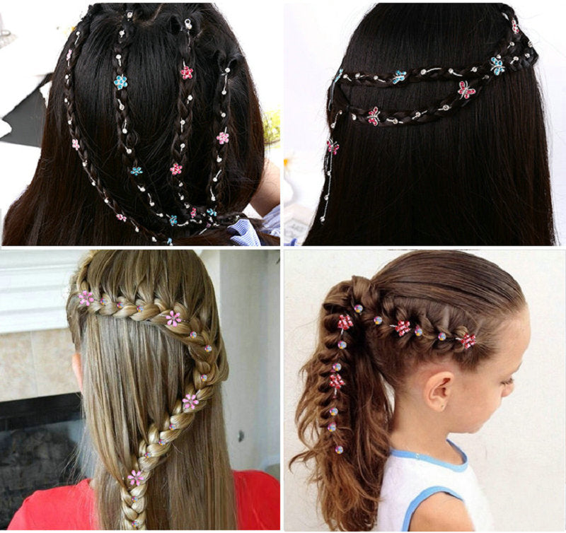 Hair Extension Rhinestone Tool Glitter braid hairpin
