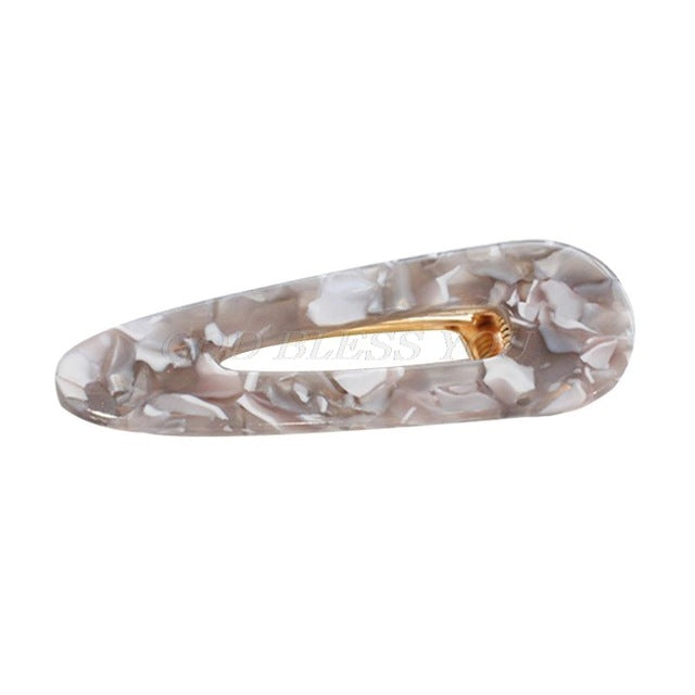 Side Hair Clip Hollow Geometric