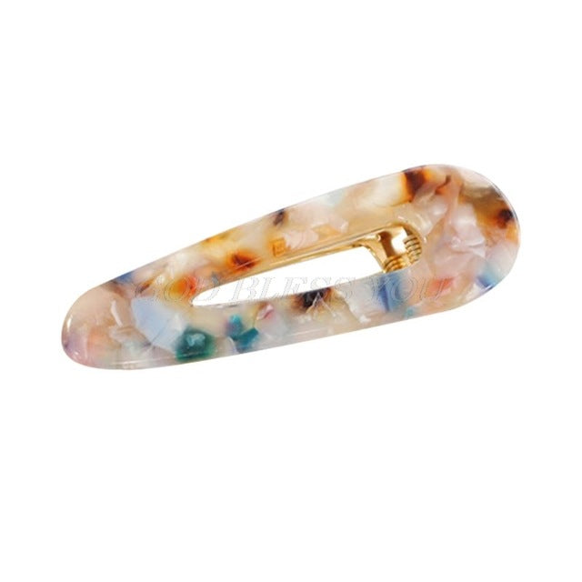 Side Hair Clip Hollow Geometric