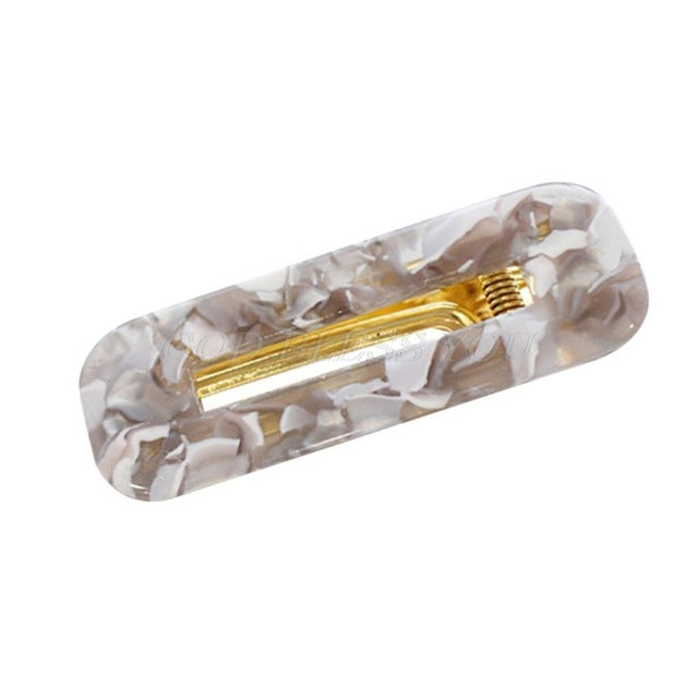 Side Hair Clip Hollow Geometric