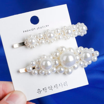 Pearl Imitation Beads Hair Clip