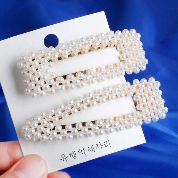 Pearl Imitation Beads Hair Clip
