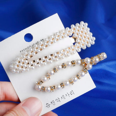 Pearl Imitation Beads Hair Clip