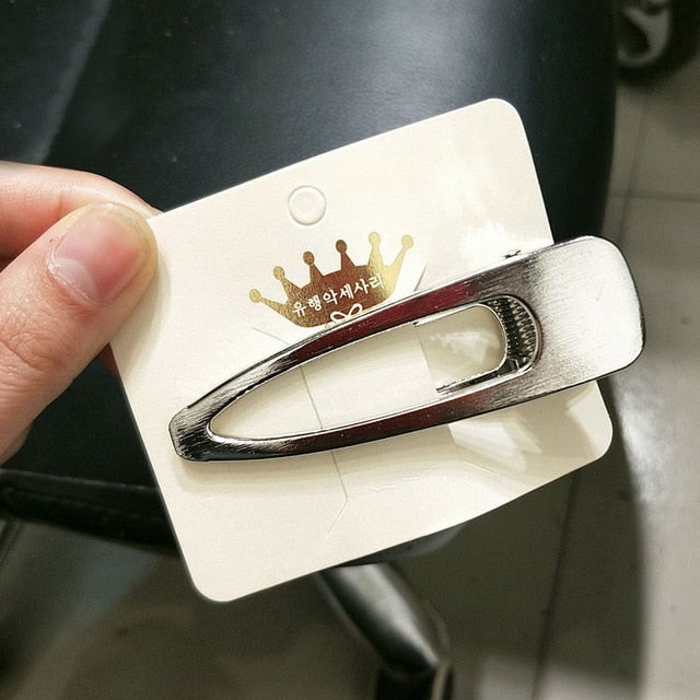 Pearl Metal Crystal  Hair Clip